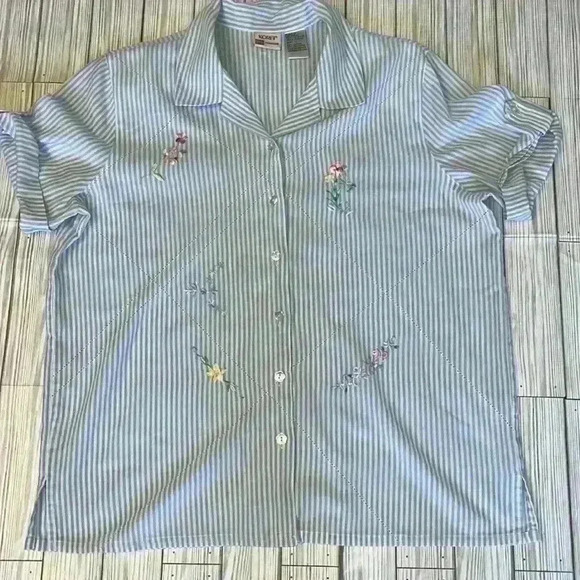 90’s Floral Cottagecore Koret Button Up shirt - Picture 1 of 7